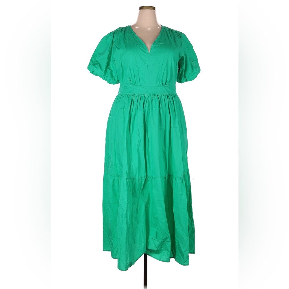 French Connection Green Tiered Ruffled Sundress - Size XXL
